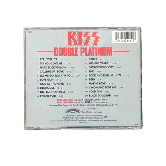 KISS: Double Platinum Compilation Album CD - Picture 2 of 5